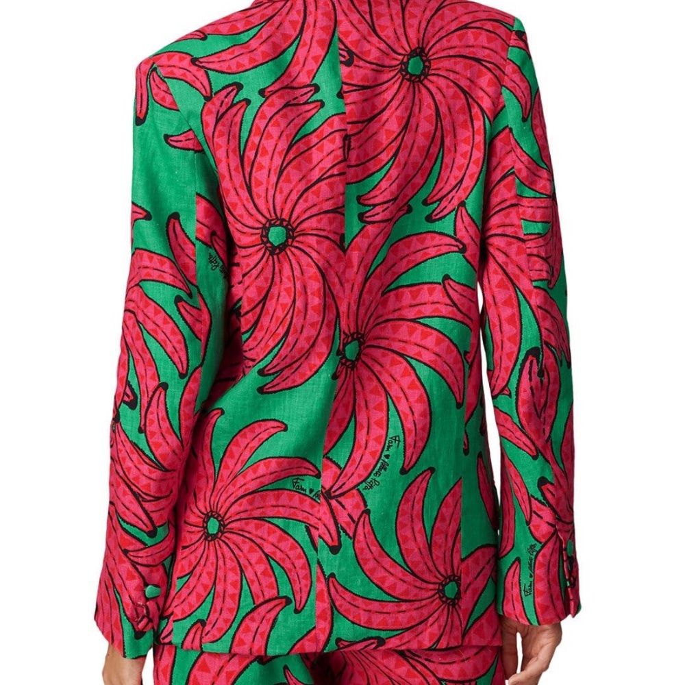 Banana Pitta Linen Blazer Farm Rio